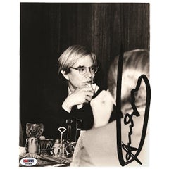 Andy Warhol Original Signed Black and White Photograph, 20th Century