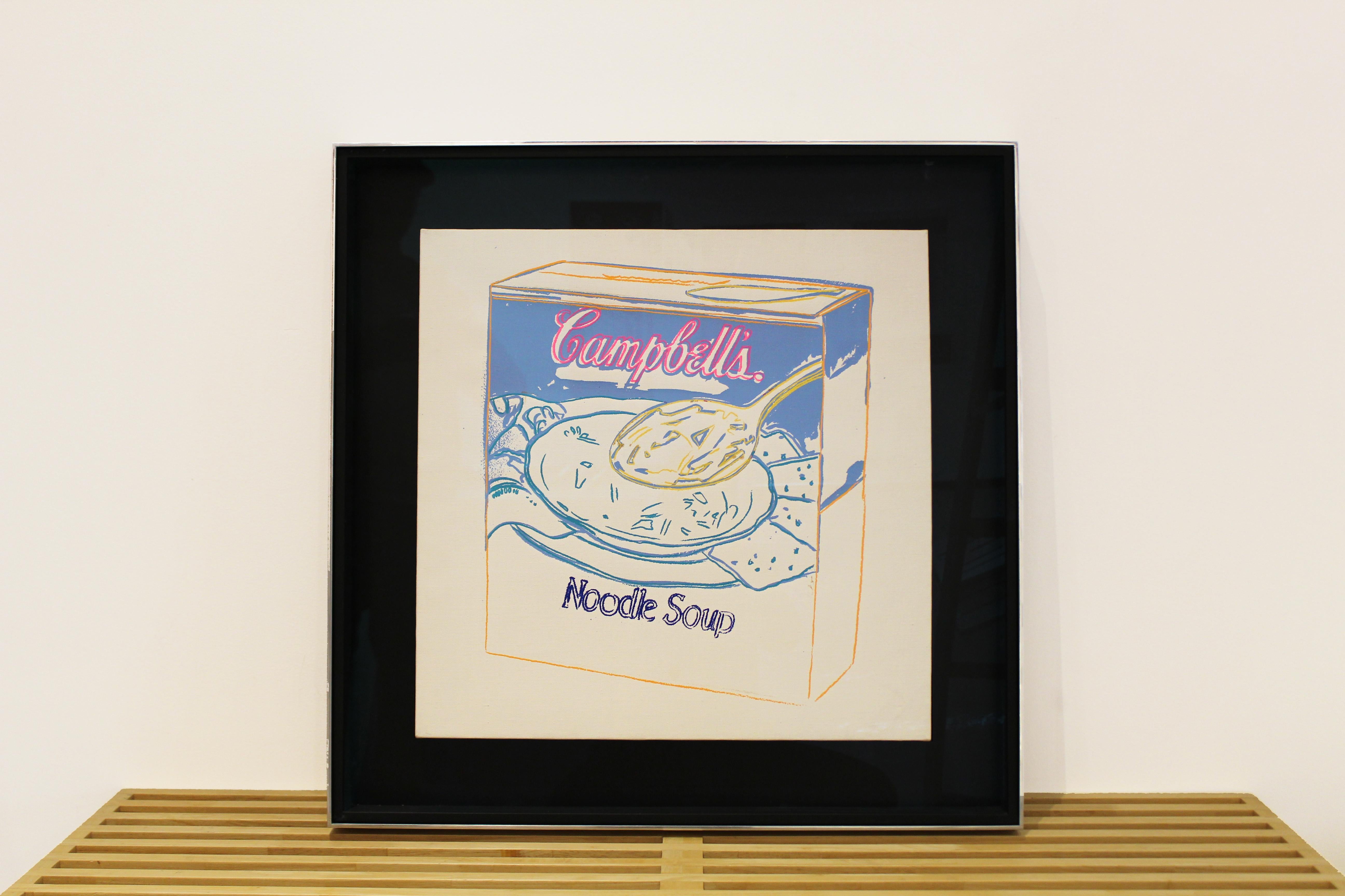 Campbell's Soup Box: Noodle Soup - Painting by Andy Warhol