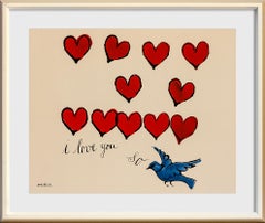 I Love You by Andy Warhol Reproduction Giclee Print
