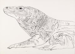 Vintage Komodo Monitor, Vanishing Animals By Andy Warhol