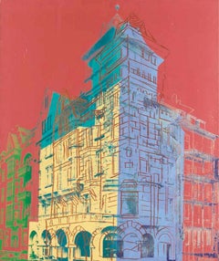 "Oberkassel" by Andy Warhol, Paint and ink with diamond dust on canvas, 1981