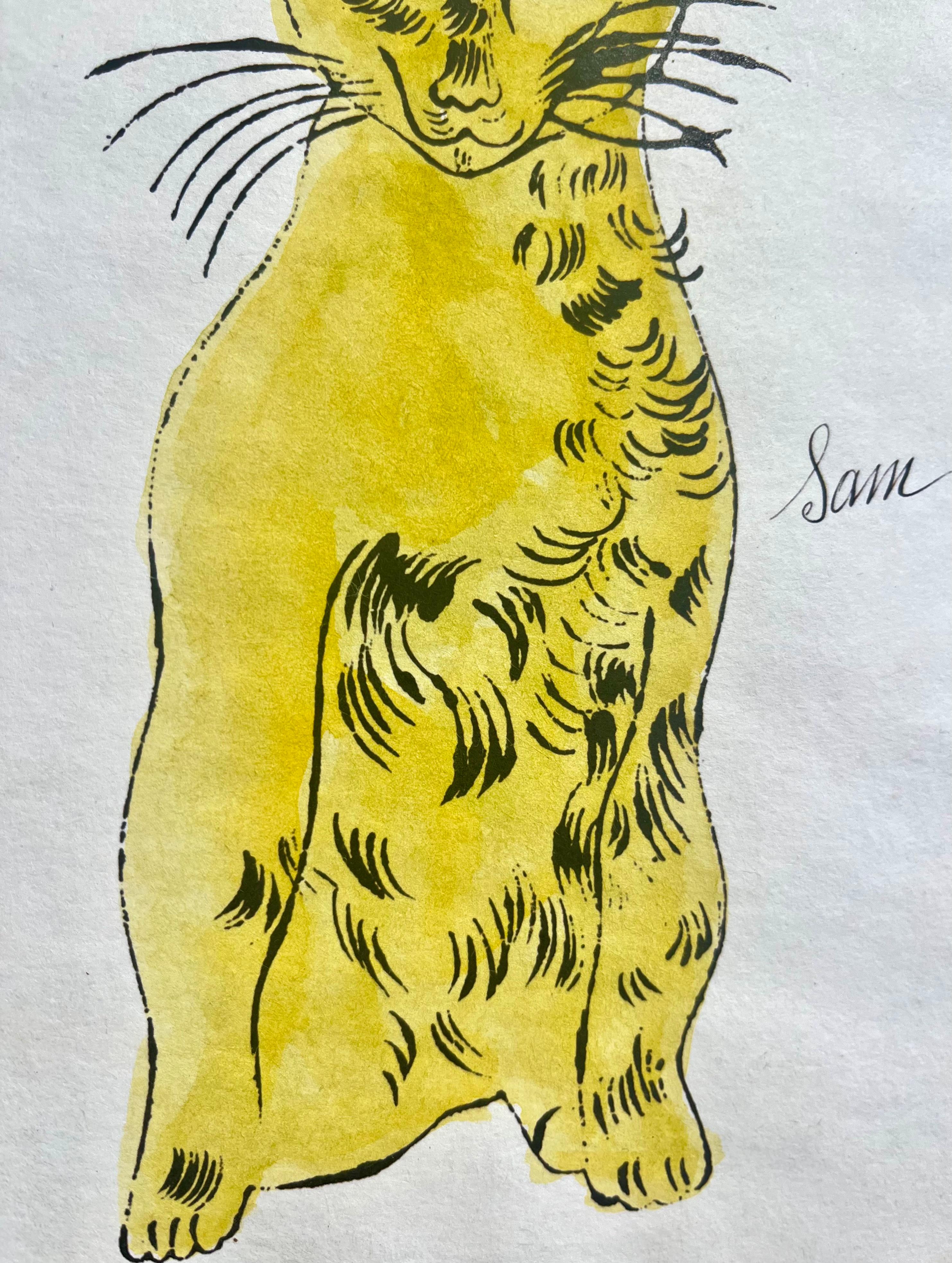 Sam die Katze Prototyp-Studie (Pop-Art), Painting, von Andy Warhol