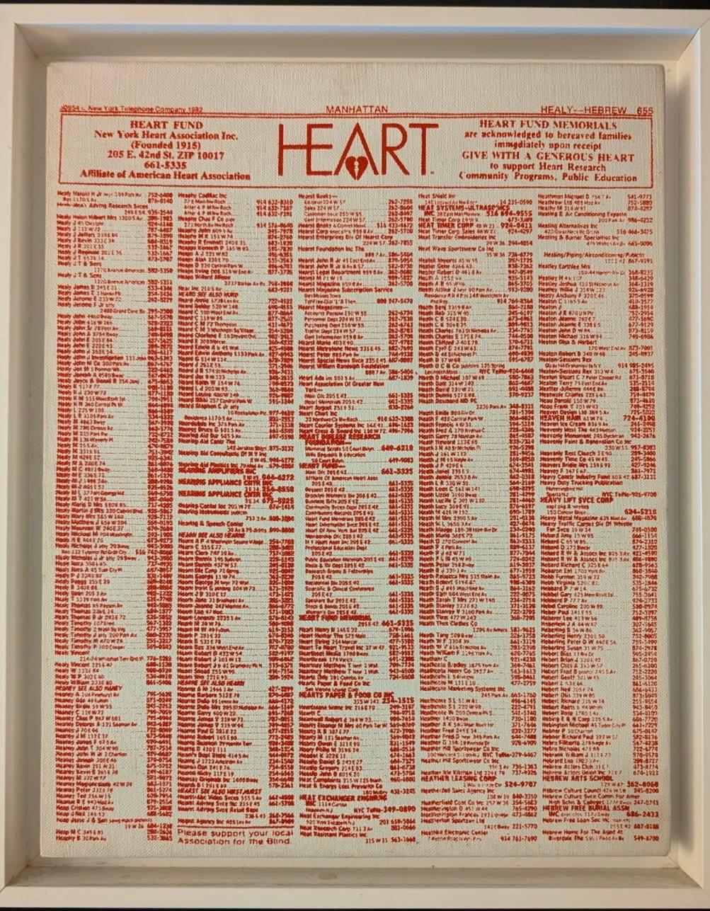 Anuncio Corazón de San Valentín - Painting de Andy Warhol