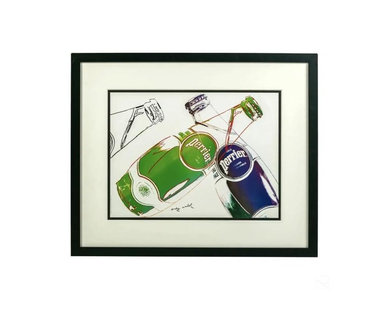 Andy Warhol Perrier Water 1983 Advertising Poster Lithograph at 1stDibs