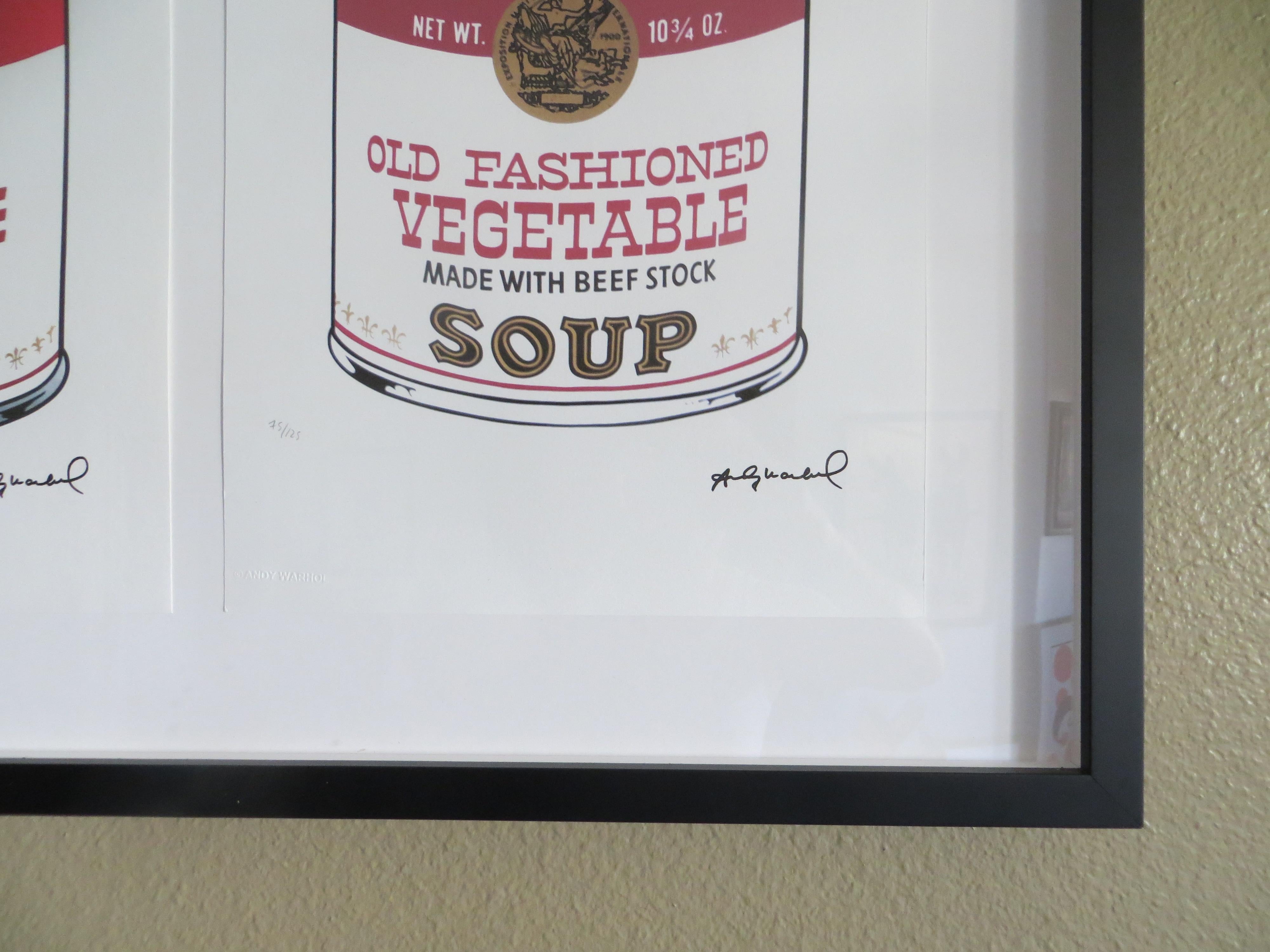  After Andy Warhol Campbell's Scotch Broth Soup 3 Lithographs 2