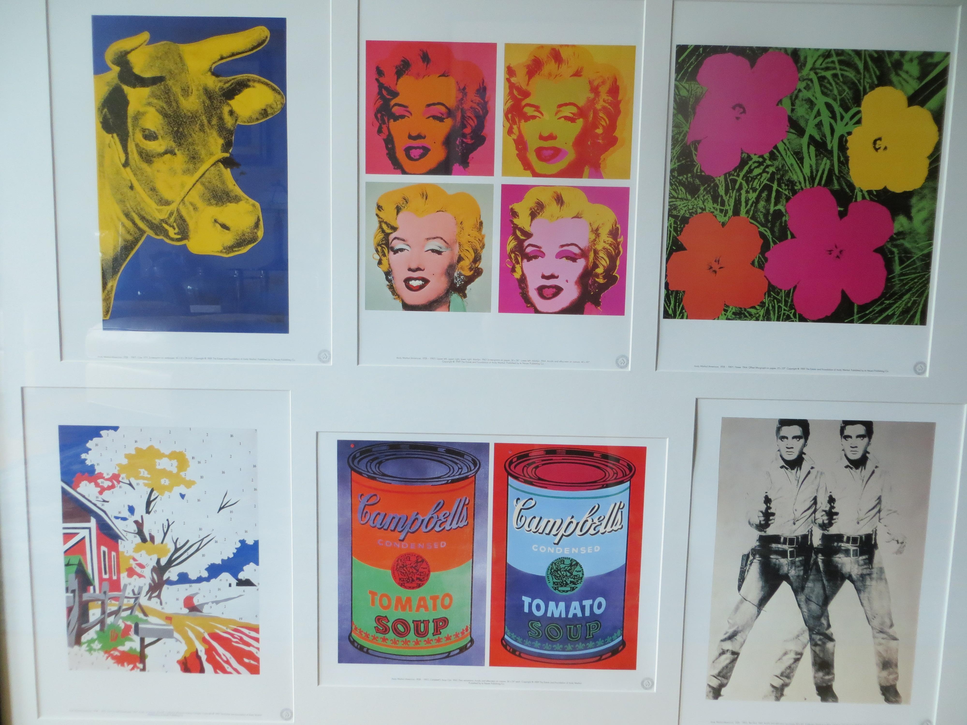 Andy Warhol, 1989 (Portfolio of 6 Prints) Framed  1