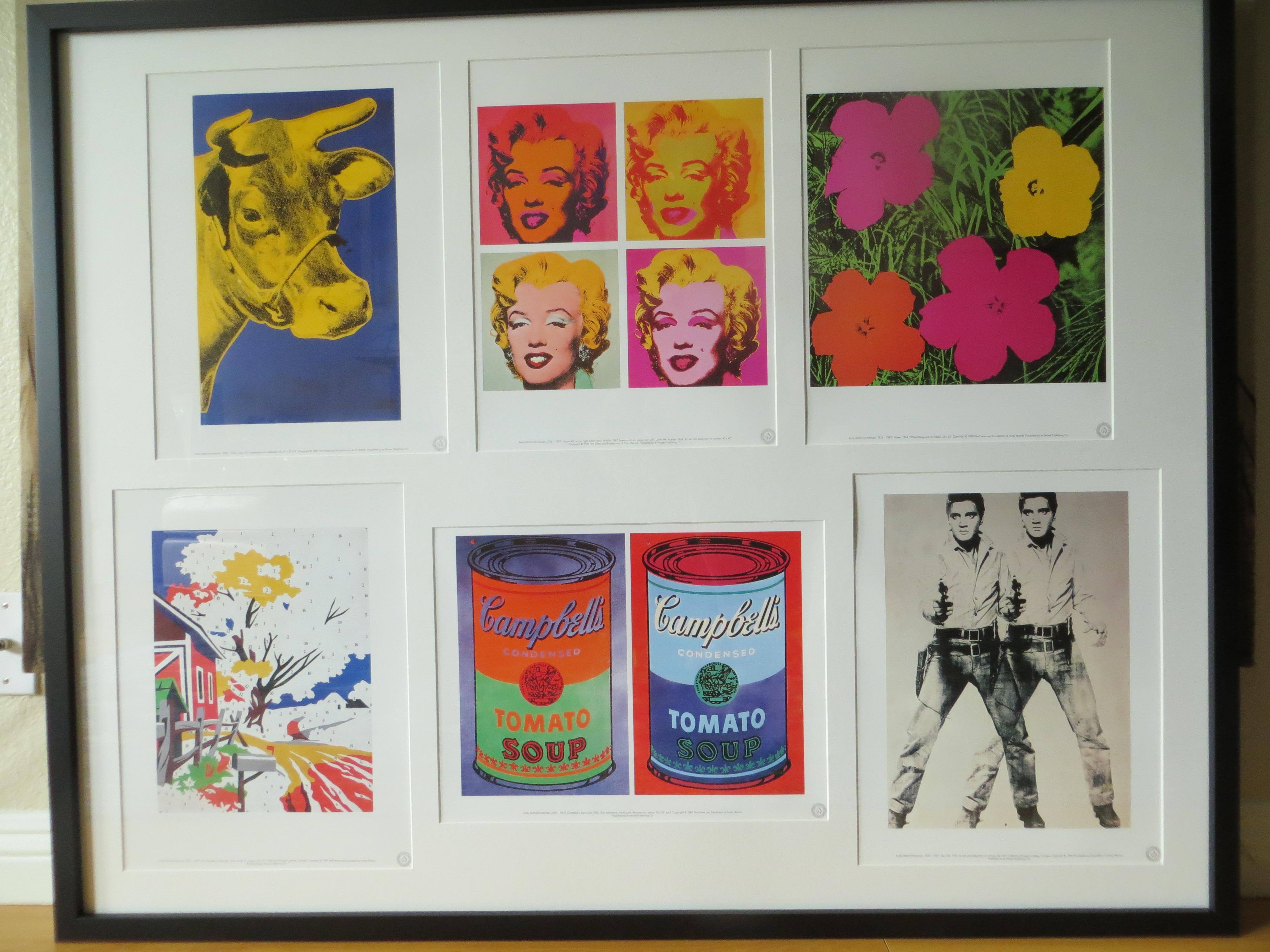 Andy Warhol, 1989 (Portfolio of 6 Prints) Framed  2