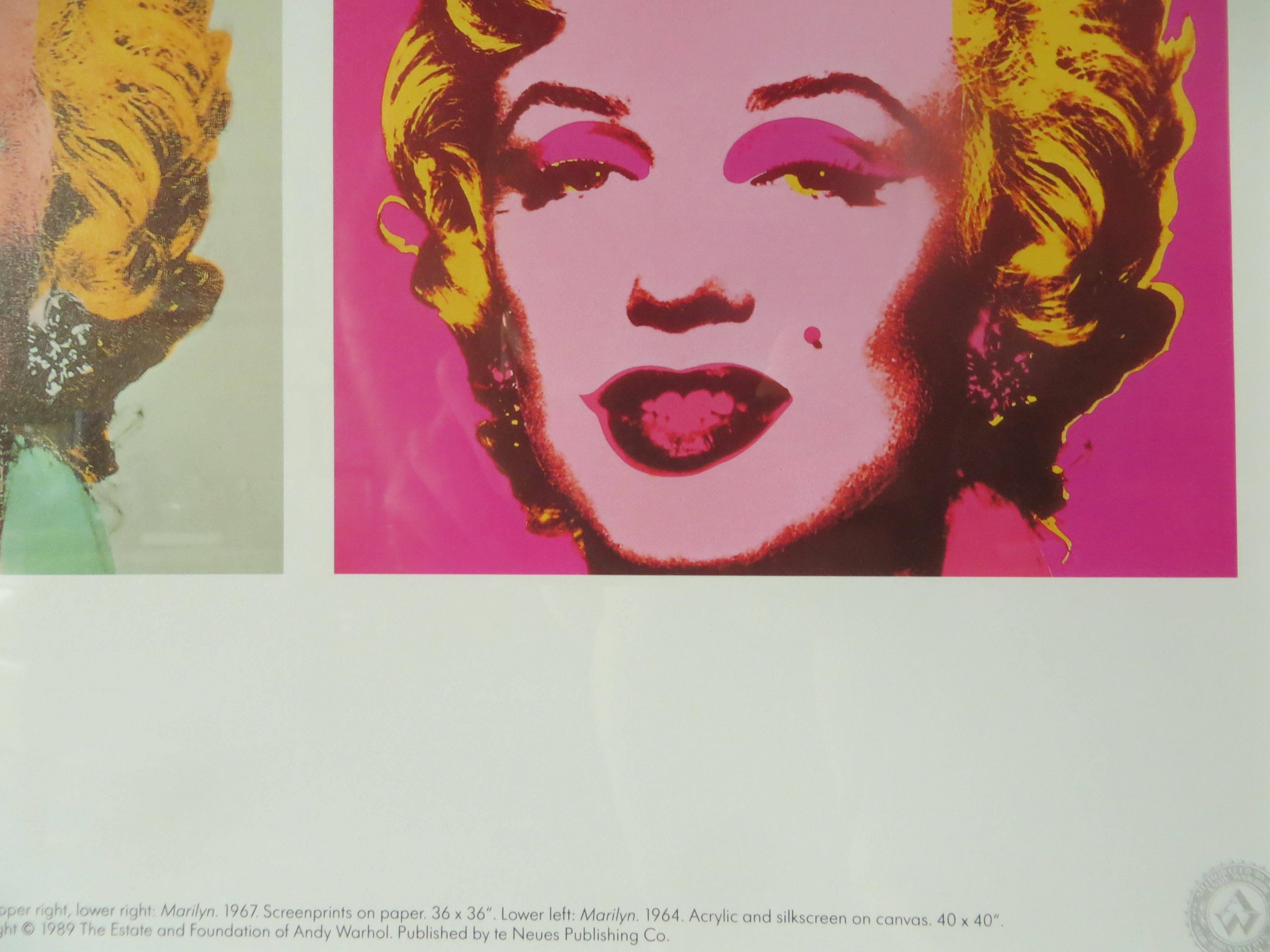 Andy Warhol, 1989 (Portfolio de 6 tirages) Encadré 3