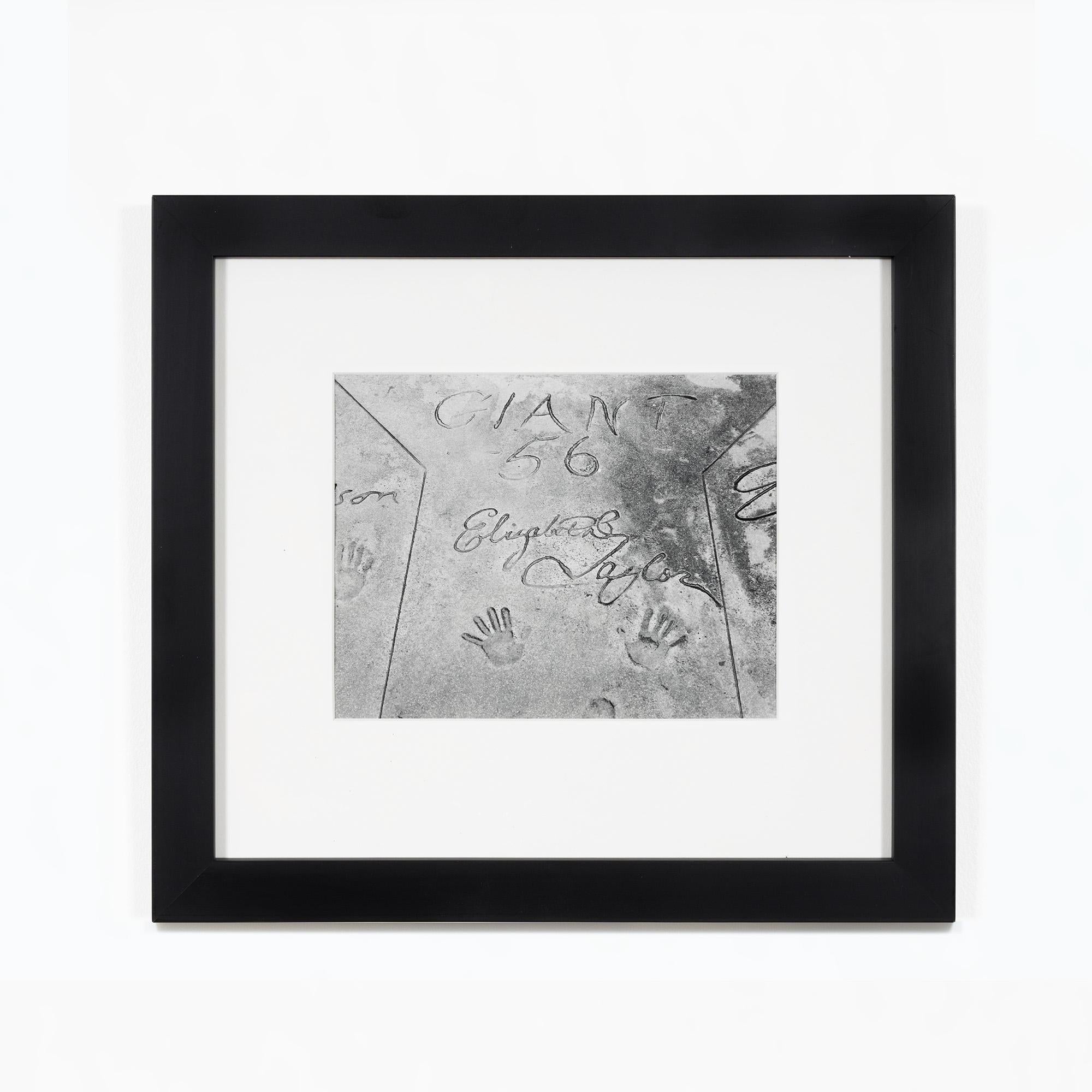 Andy Warhol Black and White Photograph - ANDY WARHOL "Elizabeth Taylor's Hands" Gelatin Silver Print, 1983