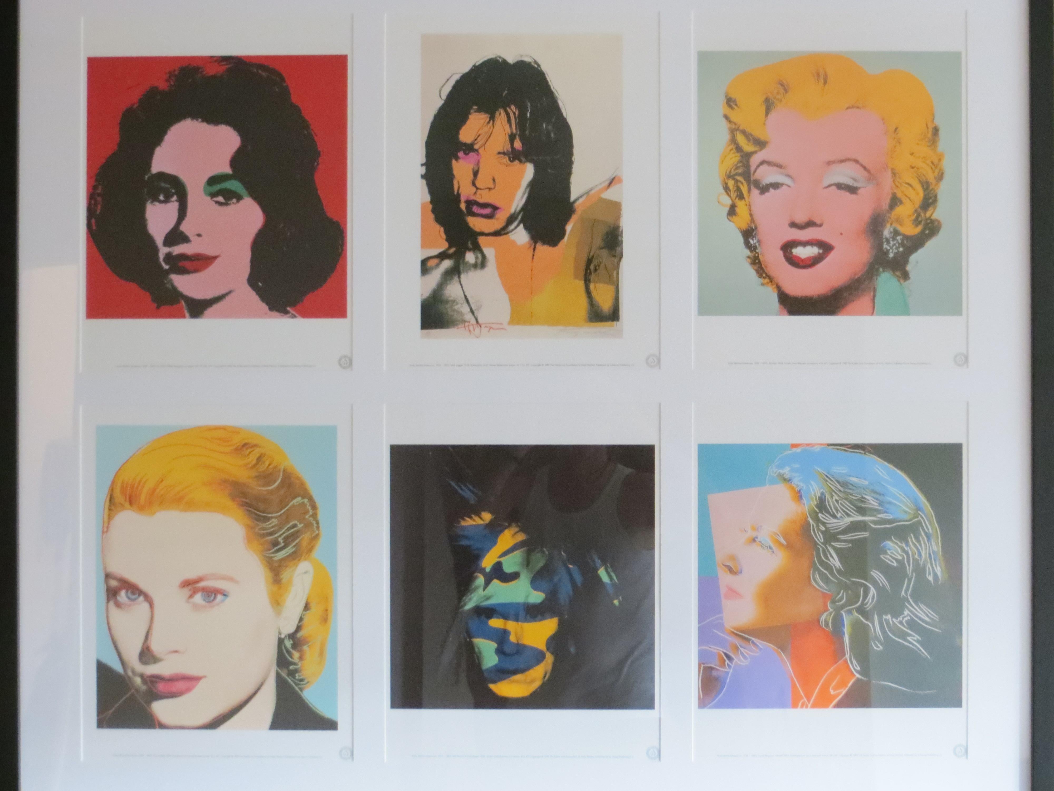 Andy Warhol, Familiar Faces, 1989 (Portfolio of 6 Prints) Framed  1