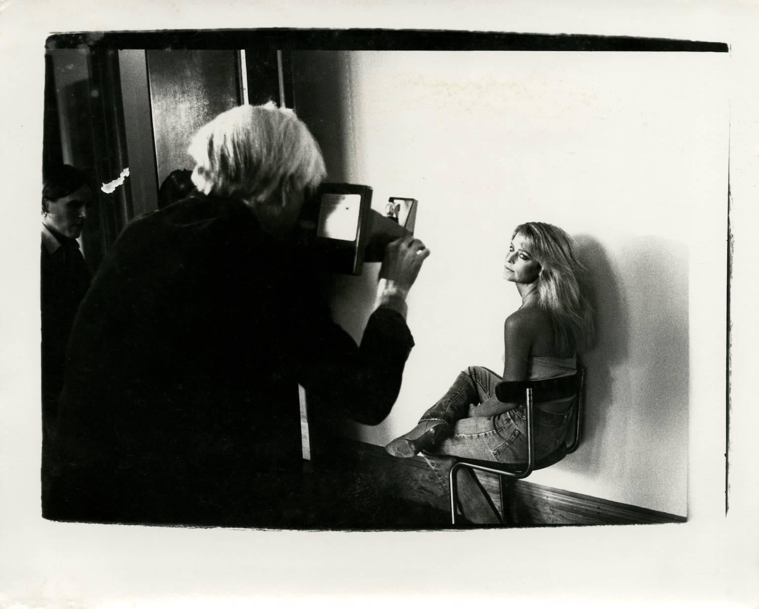 Andy Warhol, Fotografie mit Farrah Fawcett, um 1979