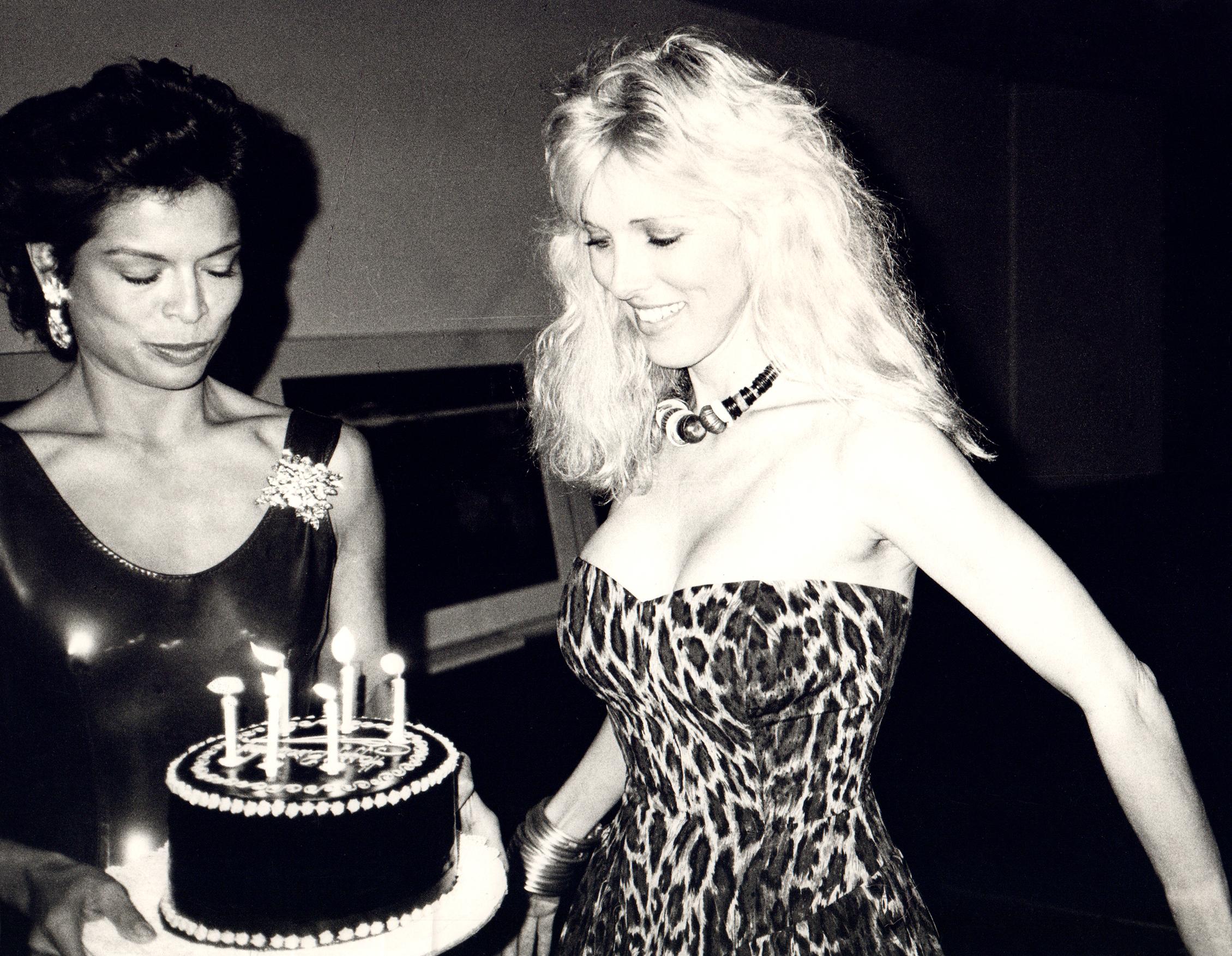 Bianca Jagger with Alana Stewart on Her Birthday