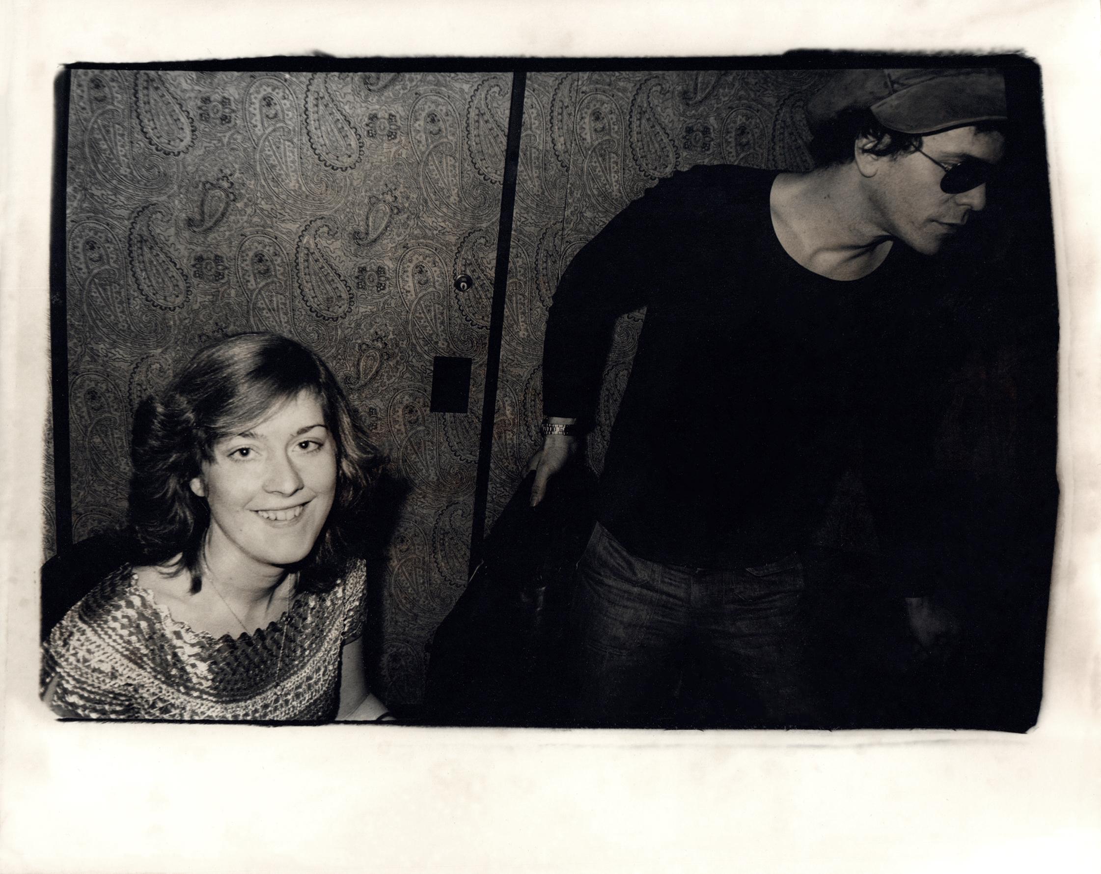 Andy Warhol Black and White Photograph - Catherine Guinness and Lou Reed
