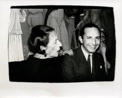 Vintage Andy Warhol, Photograph of Diana Vreeland and Fred Hughes