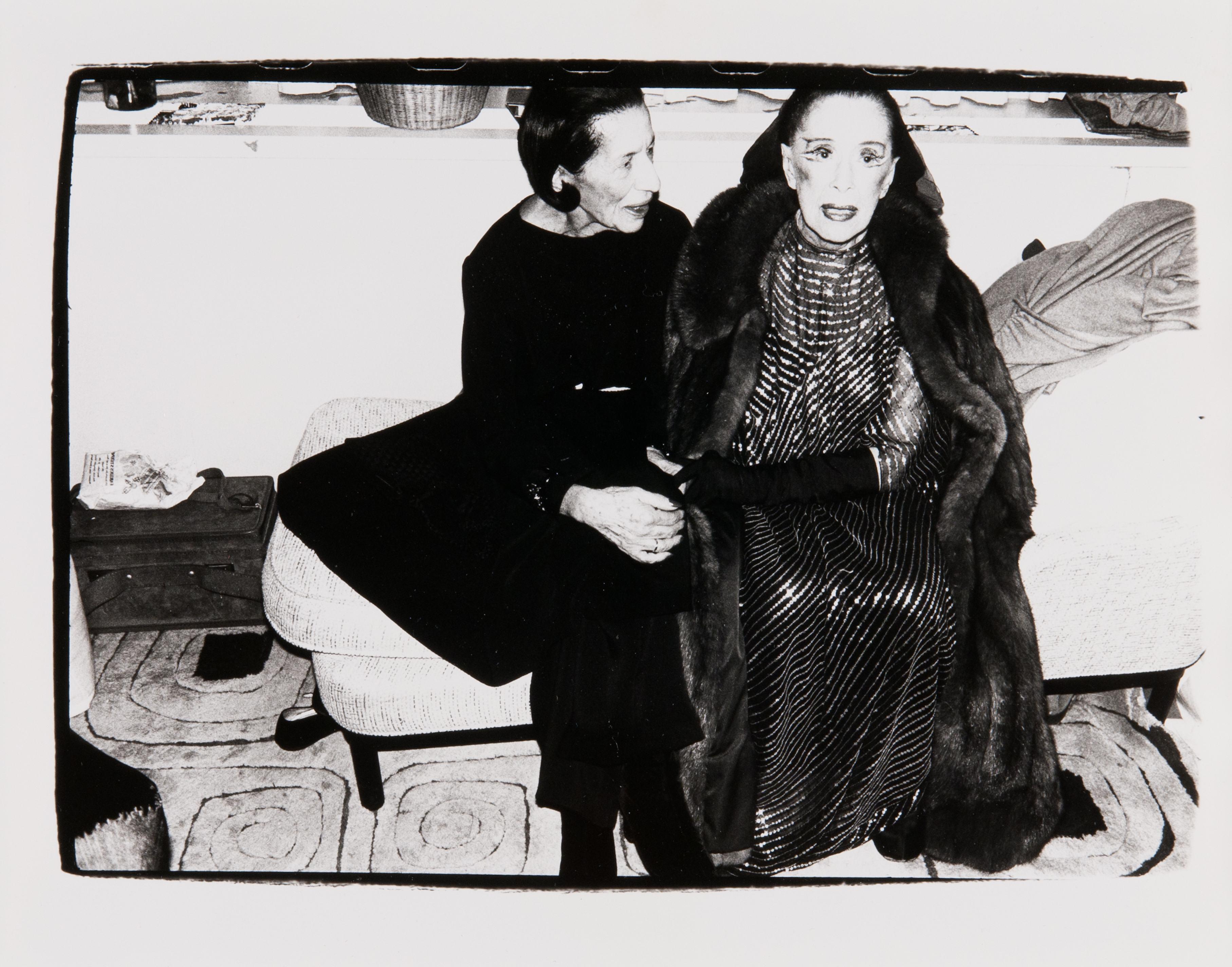 Andy Warhol, Photograph of Diana Vreeland and Martha Graham, 1980