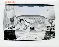 Andy Warhol, Photograph of Fred Hughes Reclining on a Sofa, 1986