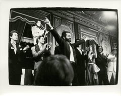 Vintage Photograph of Gianni Versace at men's fashion show