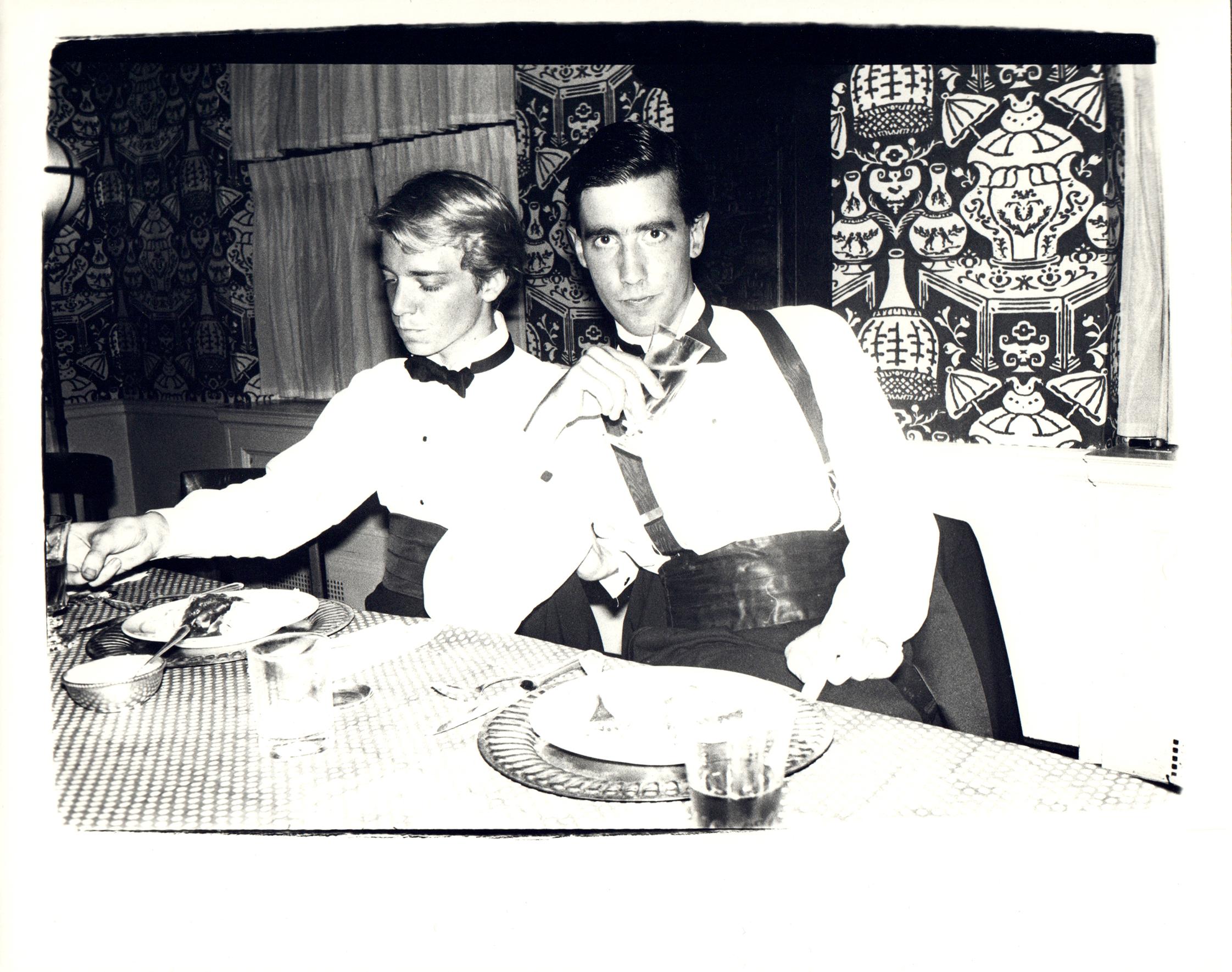 Andy Warhol Black and White Photograph - Photograph of James Curley and Ian Falconer