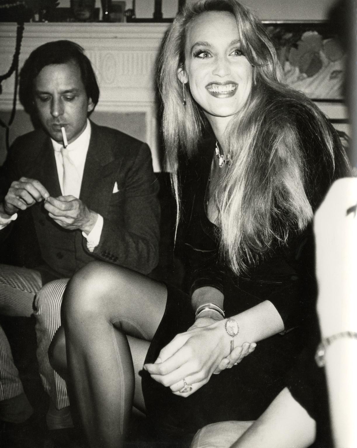 Fred Hughes and Jerry Hall