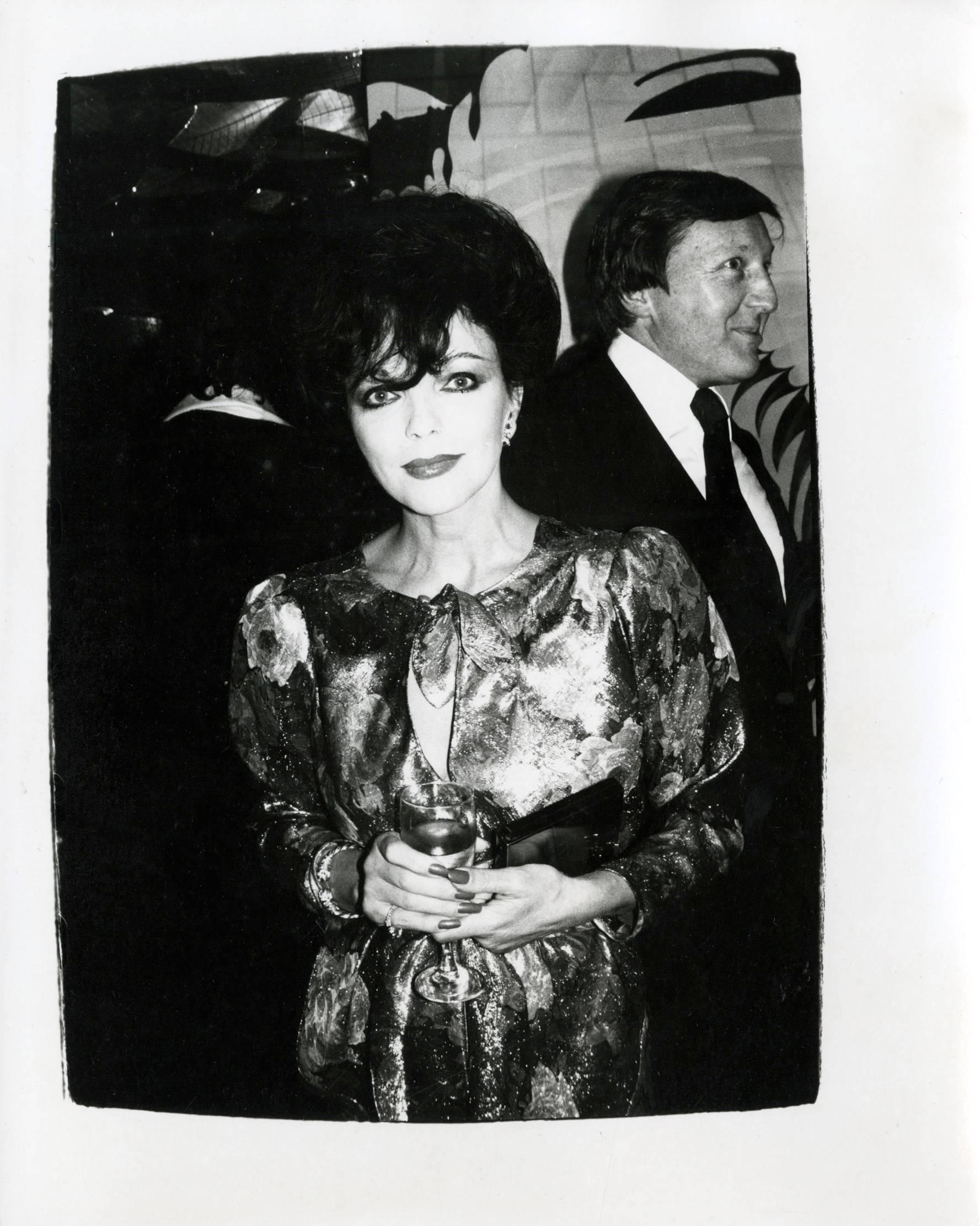 Andy Warhol Portrait Photograph - Joan Collins at The Factory