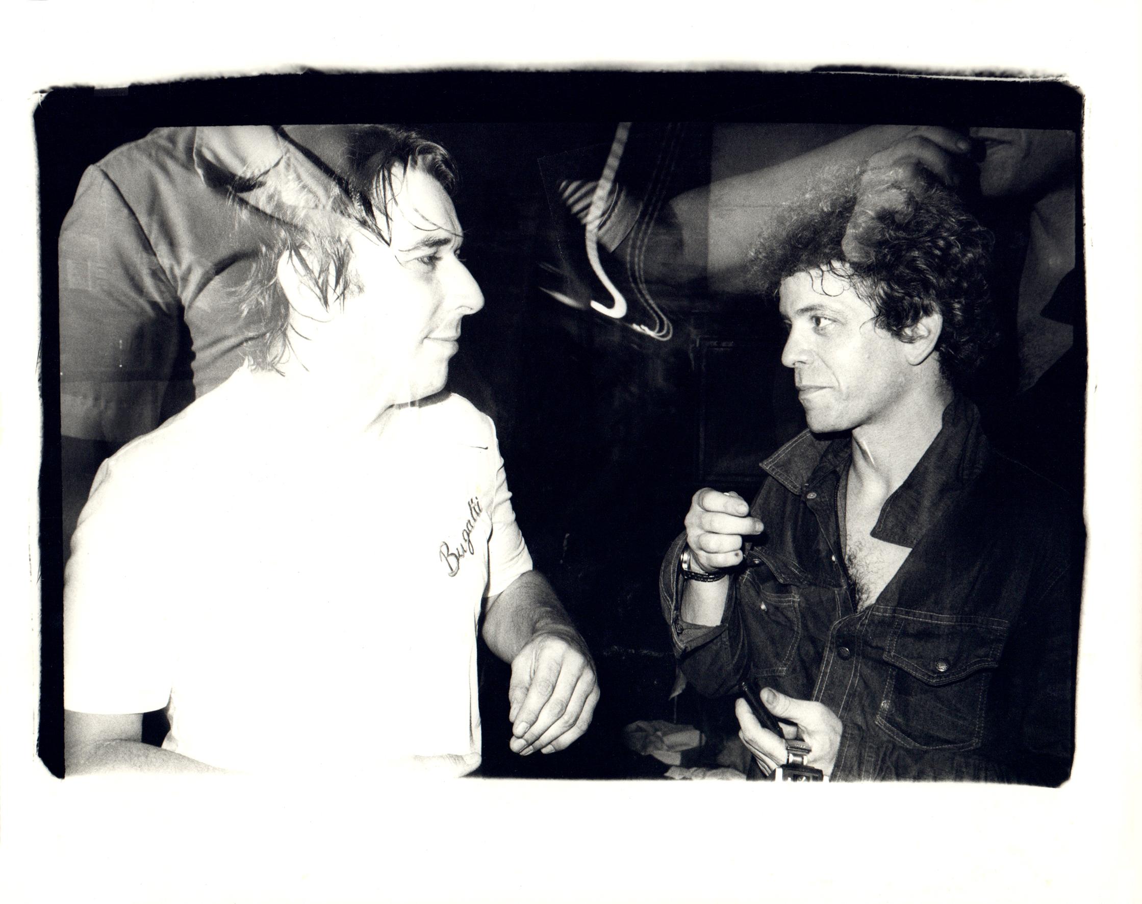 Andy Warhol Black and White Photograph - John Cale and Lou Reed at the Ocean Club