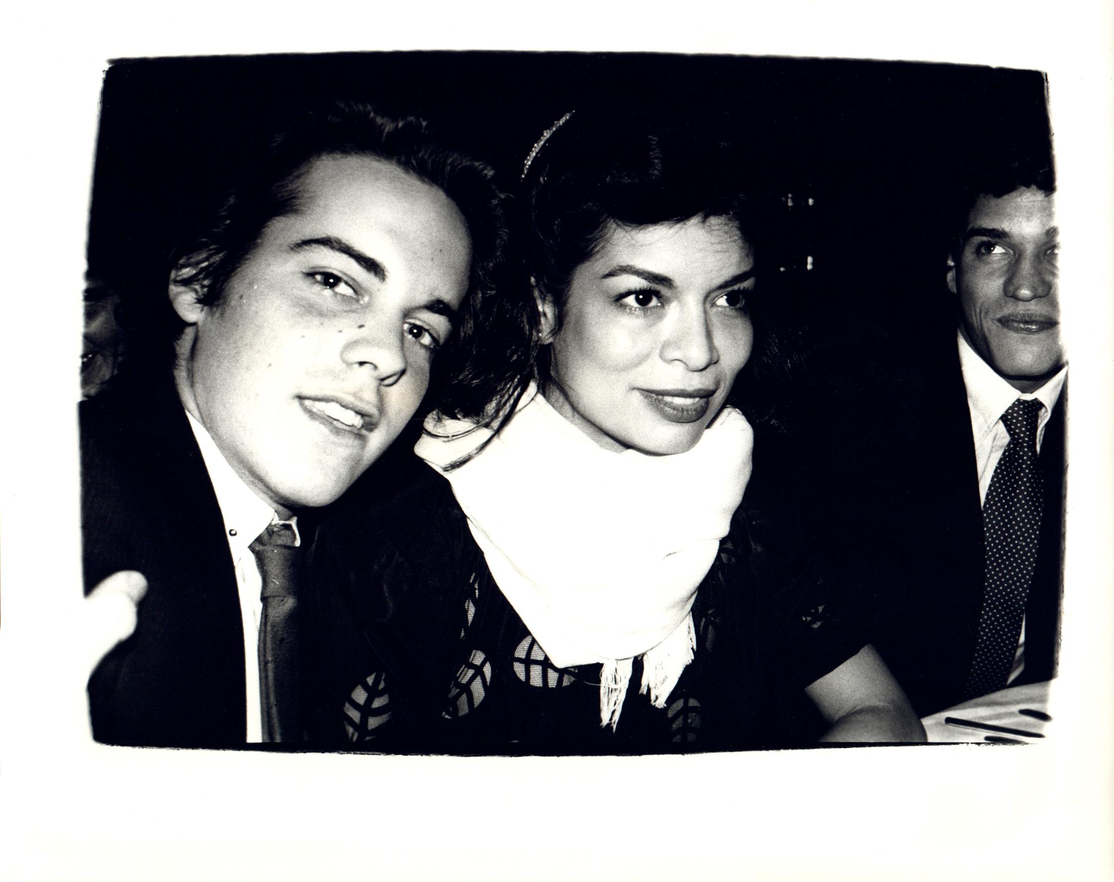 Andy Warhol Portrait Photograph - John Stockwell and Bianca Jagger