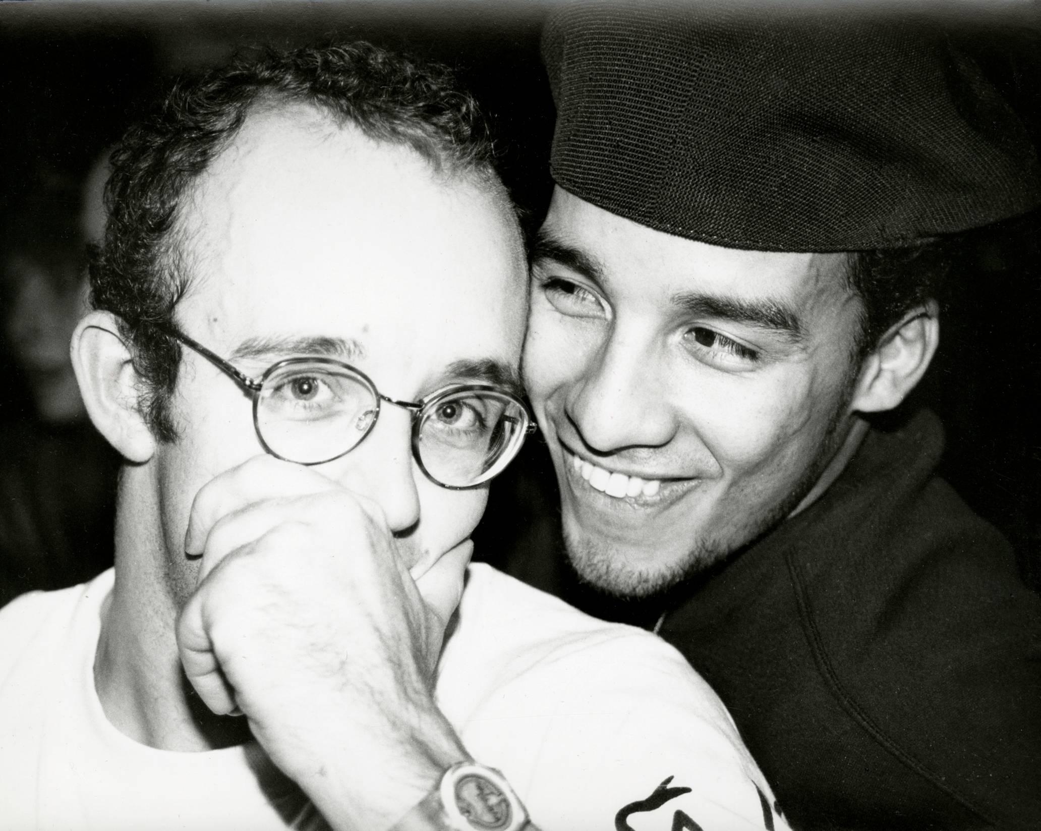 Photograph of Keith Haring and Juan Rivera