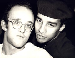 Andy Warhol, Photograph of Keith Haring and Juan Rivera, 1986