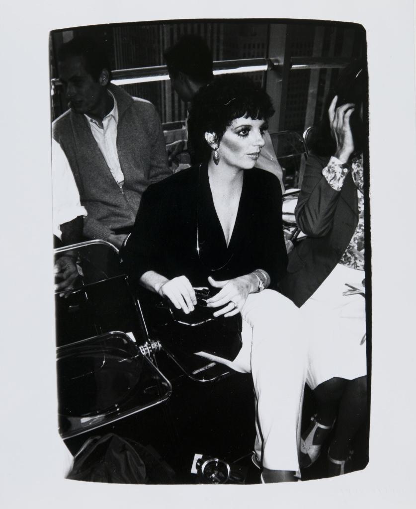 The daughter of Judy Garland and Vincente Minnelli, Liza Minnelli became a successful actress and singer, winning an Academy Award in 1973 for her role in Cabaret. Liza entered Warhol’s social circle during the 70’s when she frequented New York City