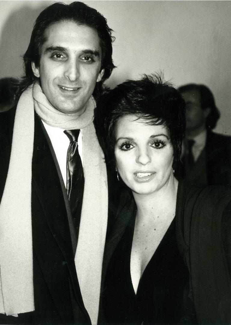 Andy Warhol Black and White Photograph - Liza Minnelli and Mark Gero