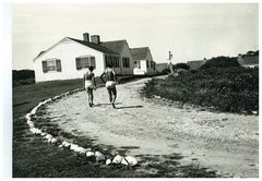 Andy Warhol Photograph of Montauk Estate with Two Unidentified Men circa 1975