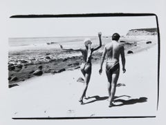 Retro Andy Warhol, Photograph of Pat Cleveland and Jon Gould in Montauk, 1982