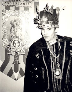 Andy Warhol, Photograph of R. Couri Hay as the king of "Assertania, " 1986