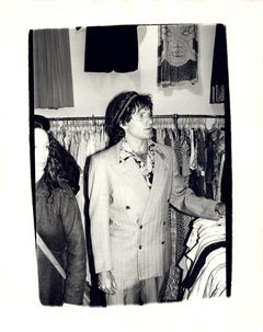 Vintage Photograph of Robin Williams at a Thrift Store in the Village