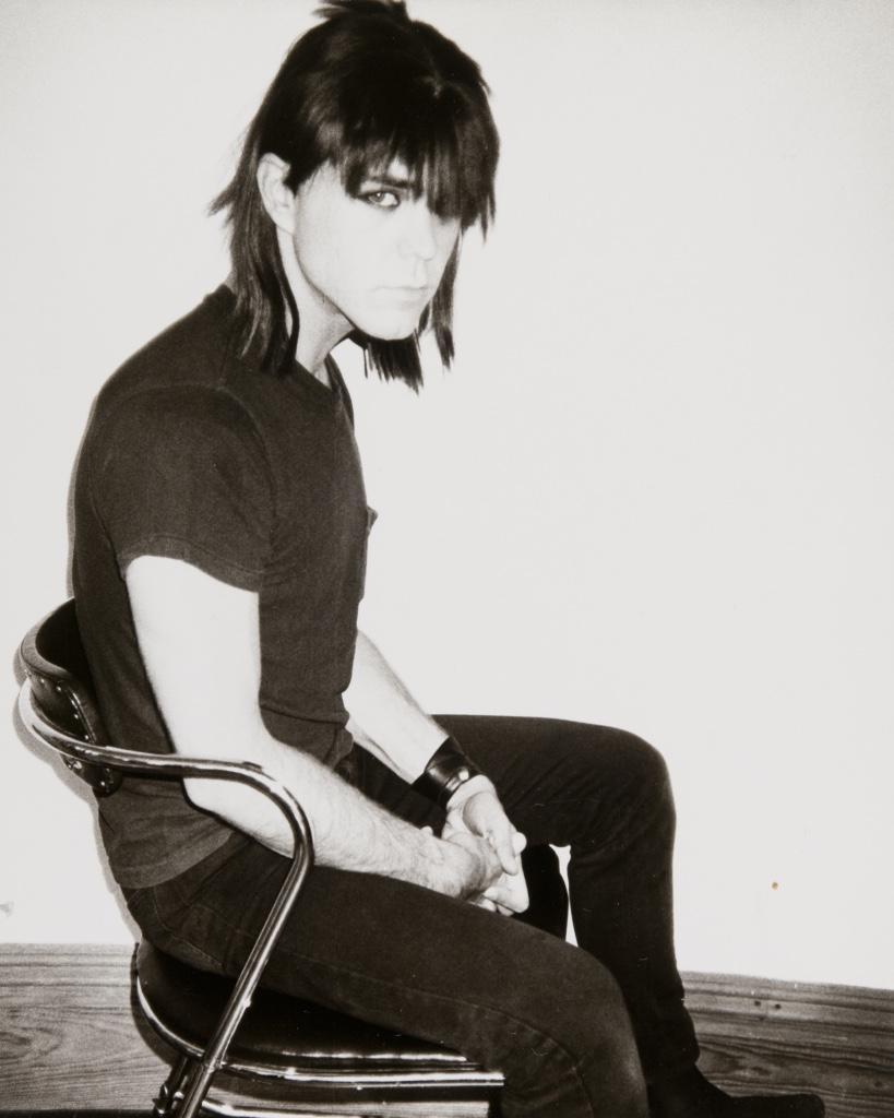 Andy Warhol Black and White Photograph - Photograph of Stephen Sprouse seated