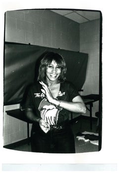 Tina Turner (backstage at a Rolling Stones concert)