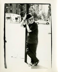 Andy Warhol, Photograph of Truman Capote on a Street Lamp circa 1978