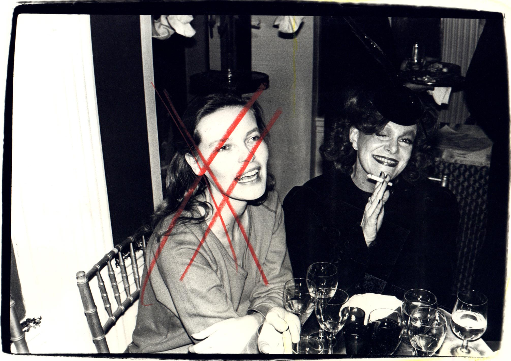 Andy Warhol Portrait Photograph - Suzie Frankfurt and a Woman