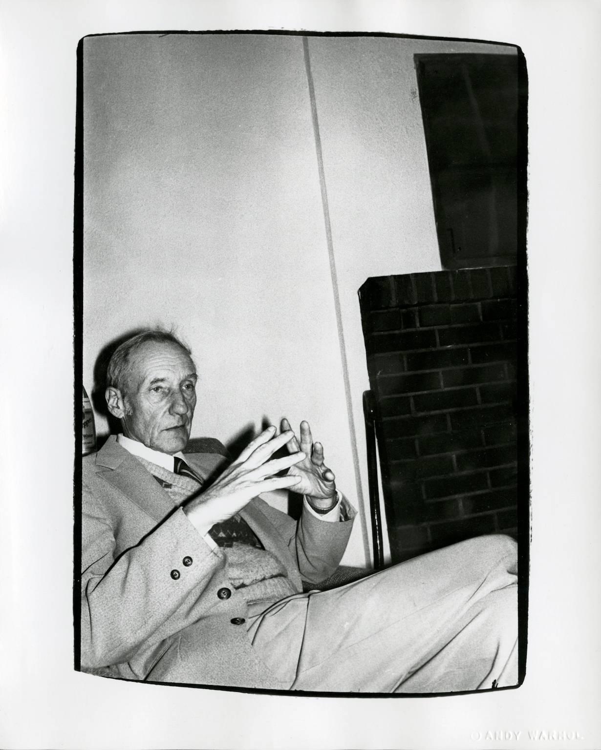 Photograph of William S. Burroughs at the Chelsea Hotel