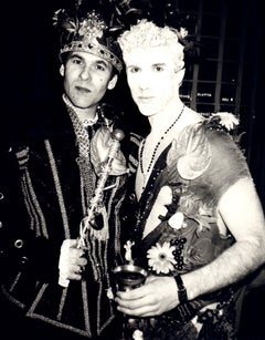 Andy Warhol Photograph, R. Couri Hay as the king of "Assertania" and Man, 1986