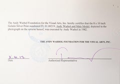 Andy Warhol and a Male Model