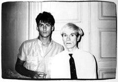 Andy Warhol und ein männliches Modell