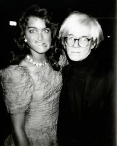 Andy Warhol, Photograph with Brooke Shields Making a Funny Face, 1985