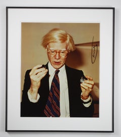 Andy Warhol, photography by ZOA, signed by Andy Warhol and ZOA, colour print