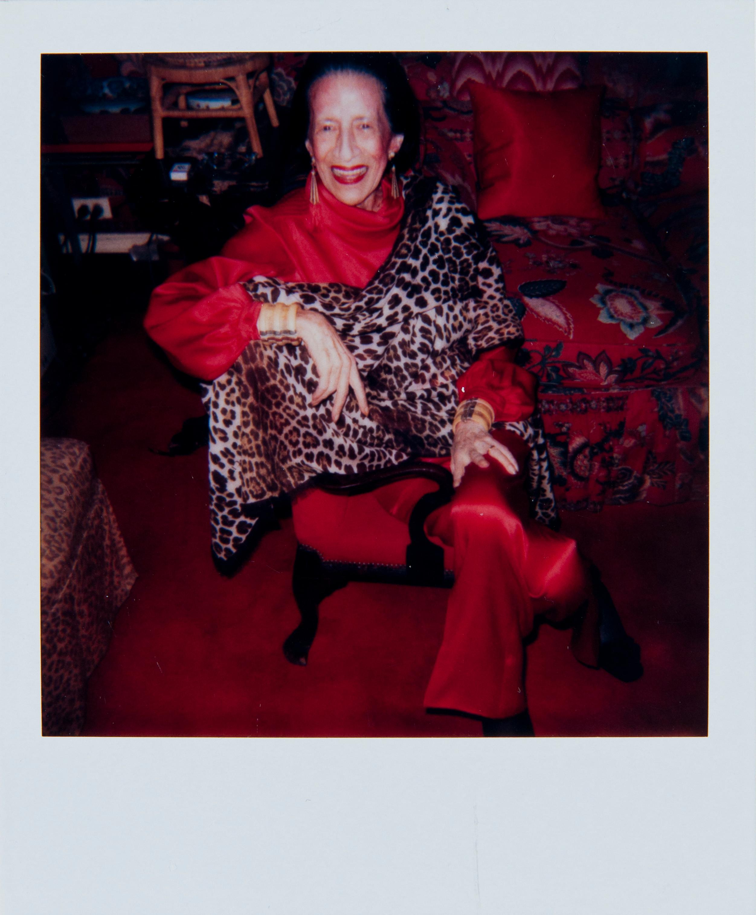 Andy Warhol, Polaroid Photograph of Diana Vreeland, 1983-4