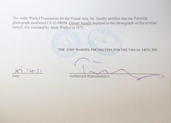 Andy Warhol, Polaroid Photograph of Gianni (Giovanni) Agnelli, 1972