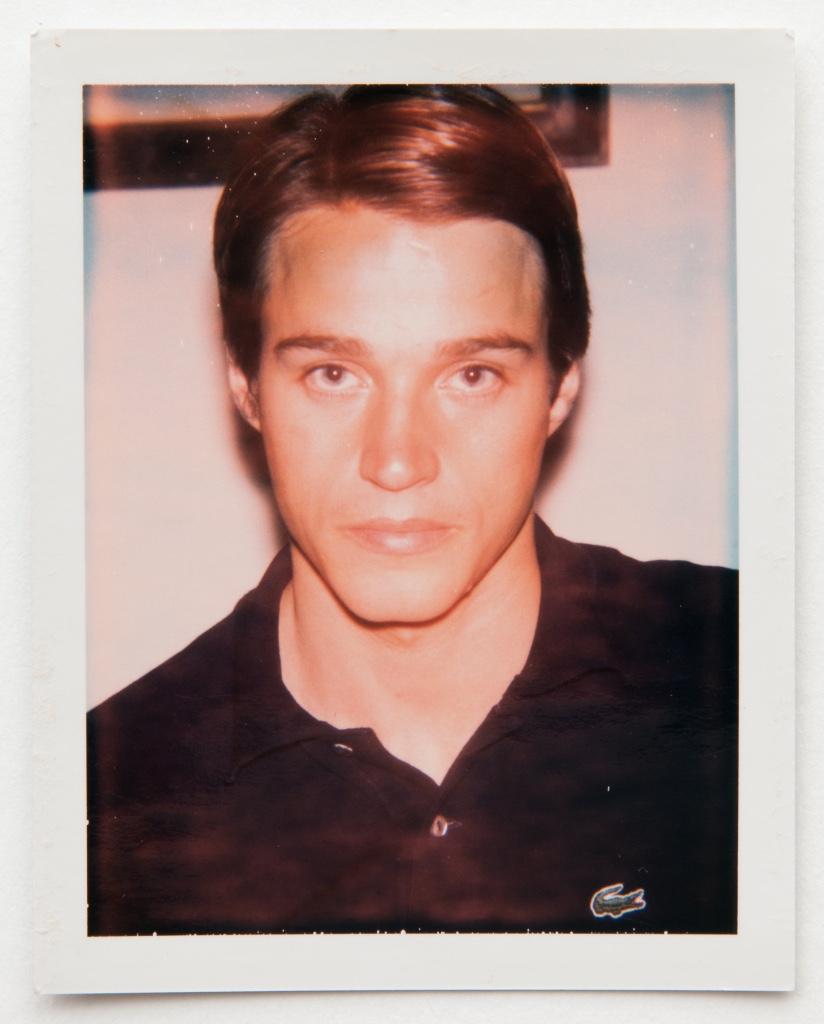 Andy Warhol Portrait Photograph - Polaroid Photograph of Jed Johnson in black Lacoste shirt