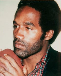 Andy Warhol, Polaroid Photograph of OJ Simpson Holding a Football, 1977