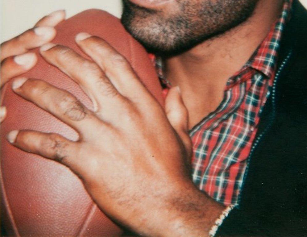 Andy Warhol, Polaroid Photograph of OJ Simpson Holding a Football, 1977 For Sale 2