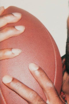 Andy Warhol, Polaroid Photograph of OJ Simpson with a Football, 1977